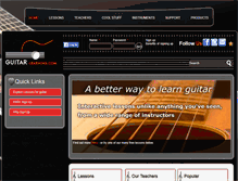 Tablet Screenshot of guitar-learning.com
